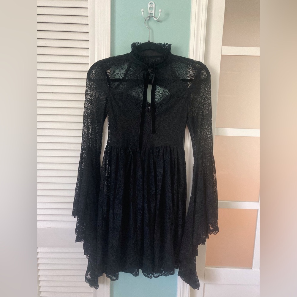Witchy Lacy Long Sleeve Killstar Dress (new w/ tags)